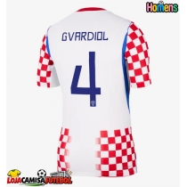 Camisa de Futebol Croácia Josko Gvardiol #4 Equipamento Principal Mundo 2026 Manga Curta